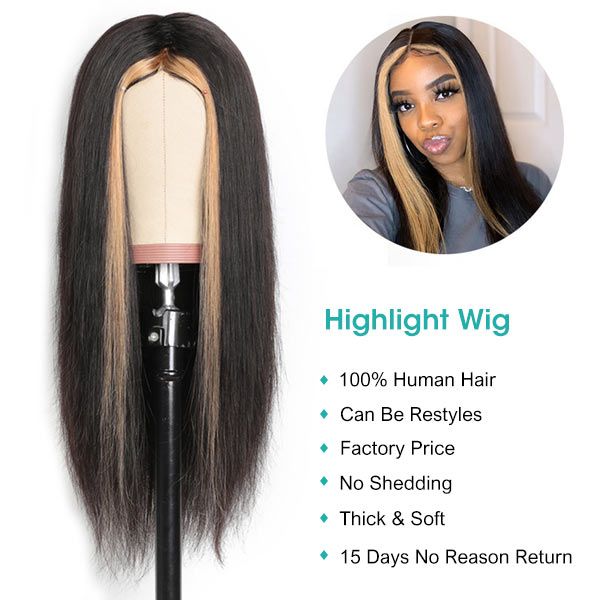highlight_colored_wig_straight_hair_wig_non_lace_human_hair_wigs_0824_1_